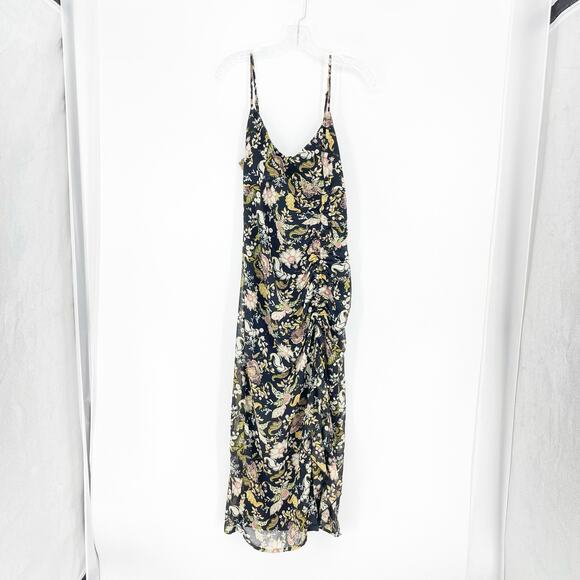 Forever 21 Spaghetti Strap Floral Ruffle Maxi Dress Size Medium - Picture 1 of 9